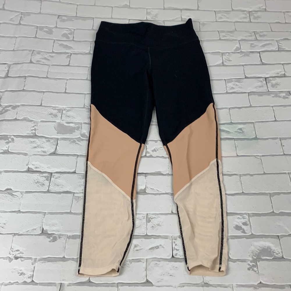 💰Bundle 3/$30 Fabletics Powerhold Leggings Small Hidden pocket Black Nude Sheer